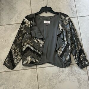 Chelsea 28 x Olivia Palermo Cropped Sequin Jacket